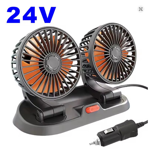 Dual head car fan portable - dual,