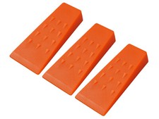 Felling wedges set of 3 140 mm plastic ABS forest wedge tree felling wedges