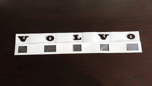 Gloss black volvo letters - volvo,