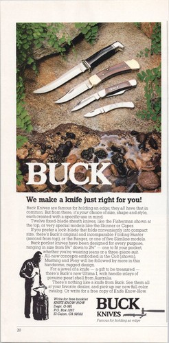 Buck knives vintage - buck, 1980s