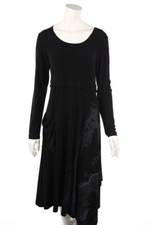 LAUREN VIDAL Dress Patch Pockets F 40 = D 38 Black