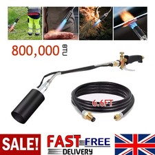 2M Hose Arm Propane Butane Gas Torch Burner Blow Kit Roofer Roofing Brazing Long