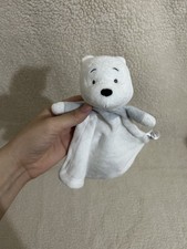 George Disney Cream Winnie The Pooh Bear Comforter Blankie Soother Soft Toy