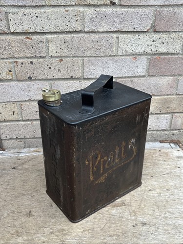Vintage pratts oil petrol can - oil/petrol,