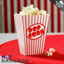 POPCORN Boxes Red Stripes Party Food Retro Hollywood Movie Treat Hygiene Proof
