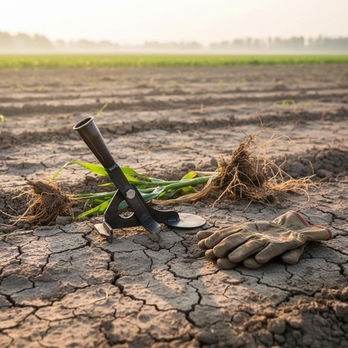 Corn stalk puller long handle - stalk,