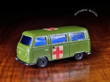 Matchbox No.23e Volkswagen Dormobile Military Army Green, Lesney Sup Model Car 