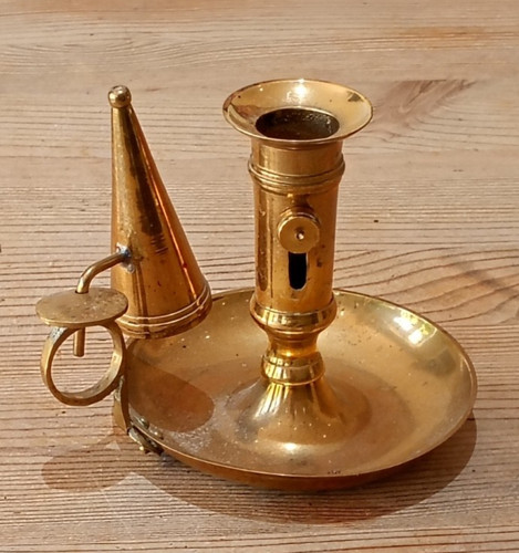 Brass chamberstick candlestick