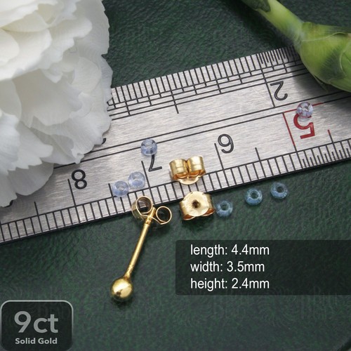 9ct solid yellow - solid, earring