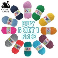 Cygnet Pato DK Knitting Wool / Yarn Double Knitting Knit 100g Ball UK.