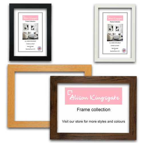 White picture frames - a2, a3