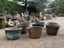 Large Victorian Copper Bowl Planter 19th Century Copper European copper single 