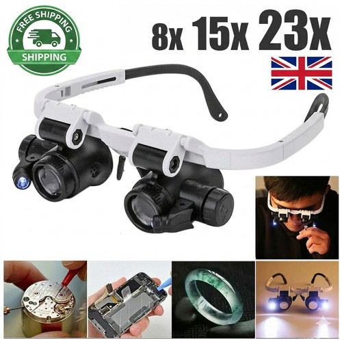 Head magnifier glasses - head,