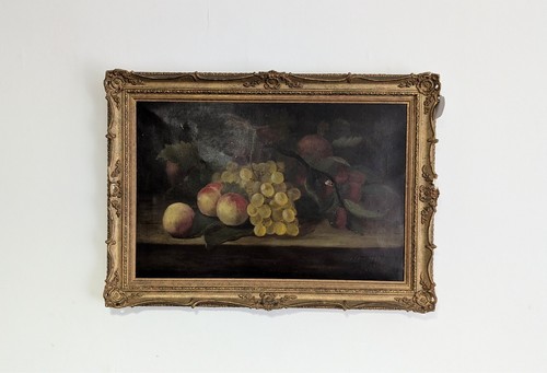 Antique oil painting still - antique, painting,