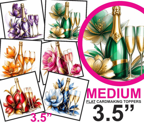 Anniversary champagne card - anniversary,