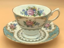 Vintage Royal Albert China Lady Ascot tea cup & saucer duo. c1994.