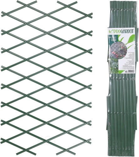 Foldable green plastic trellis - green,