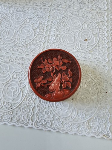 Chinese cinnabar red - red, lacquer