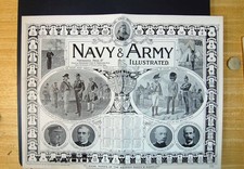 Old Navy Army Illustrated Officers Men Past Present Queen Inset 1897 Victorian