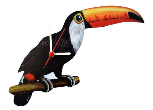 Toucan clock toucans - -,