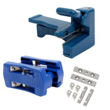 2Pcs Double Edge Laminate Trimmer Woodworking PVC Edge Banding Machine Tools UK