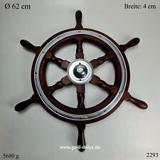 Original ship steering wheel wooden wheel Simpson Lawrence antique