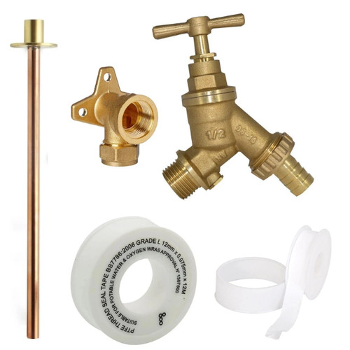 Garden tap outside - outside,