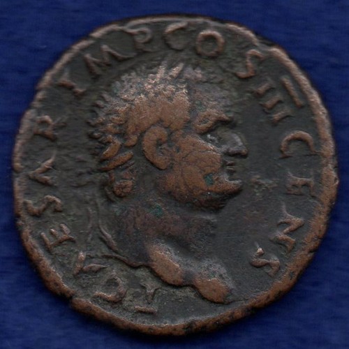 Roman titus ae as - roman, 79-81