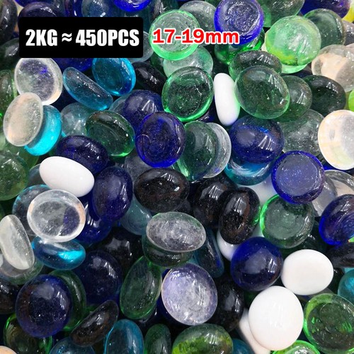 450 round glass pebbles - round,