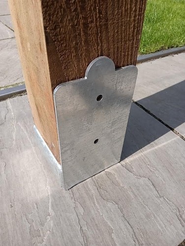 Fence post pergola bolt - pergola, down
