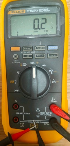 Fluke 87v max true - true, rms
