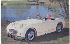 Austin Healey Frog Eye Sprite Original Factory issued Postcard Pub. Number 1762