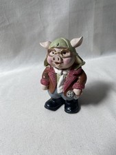The Leonardo Collection Pigs Galore Pig Figurine Pilot Aviator Figure 4"
