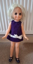Vintage Crissy Cousin Velvet Doll Ideal Toy Corp Blonde Hair That Grows 1969 vgc