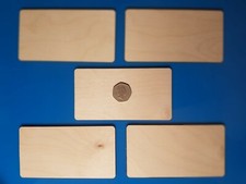 Birch Plywood Rectangle 14 x 7.5cm Plaques Signs Pyrography Blanks 3mm