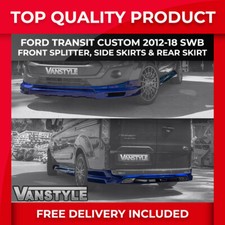FITS FORD TRANSIT CUSTOM 12-18 FRONT SPLITTER SIDE SKIRTS REAR SKIRT SPORT SWB