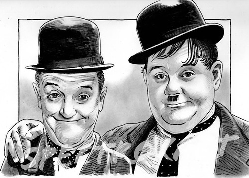 Laurel and hardy original - hardy, art