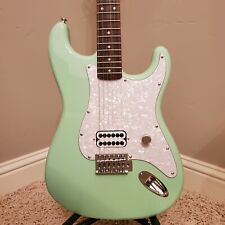Made-to-Order Squier Affinity Strat Invader Surf Green Tom Delonge Style
