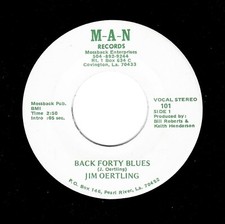 ROCKABILLY/BLUES-JIM OERTLING-BACK FORTY BLUES/THE WORLD OF A WOMAN-M-A-N 101