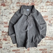 Columbia Grey Quarter-Zip Fleece Jacket Mens Large