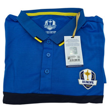 2023 Ryder Cup Official European Fanwear Men's Royal Blue Tipped Polo Shirt