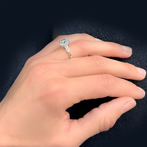 Bridal diamond round ring 60 - diamond, 2.60