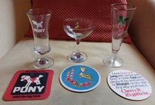 Retro Glasses And Beer Mats