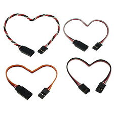 RC Servo Extension Lead Wire 22/26/32 AWG Futaba JR Hitec All Lengths 5-150cm UK
