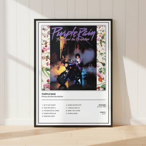 Prince purple rain poster 80s - poster,