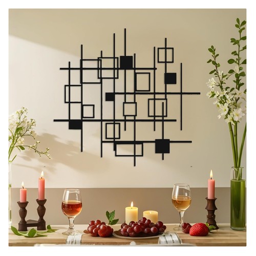 Large abstract metal wall art - metal,