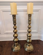 Vintage Large Tall Brass Floor