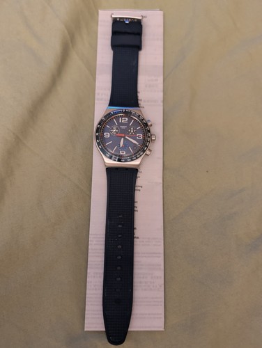 Swatch irony blue grid men - swatch, men's