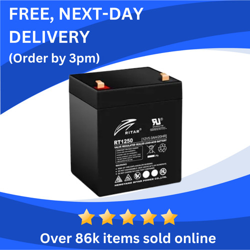 New 12v 5ah replaces - (replaces, &