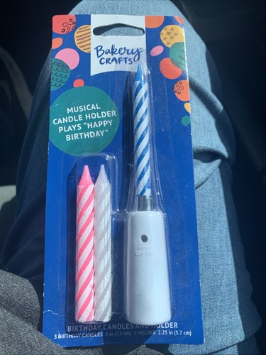 Musical birthday candle holder - musical,